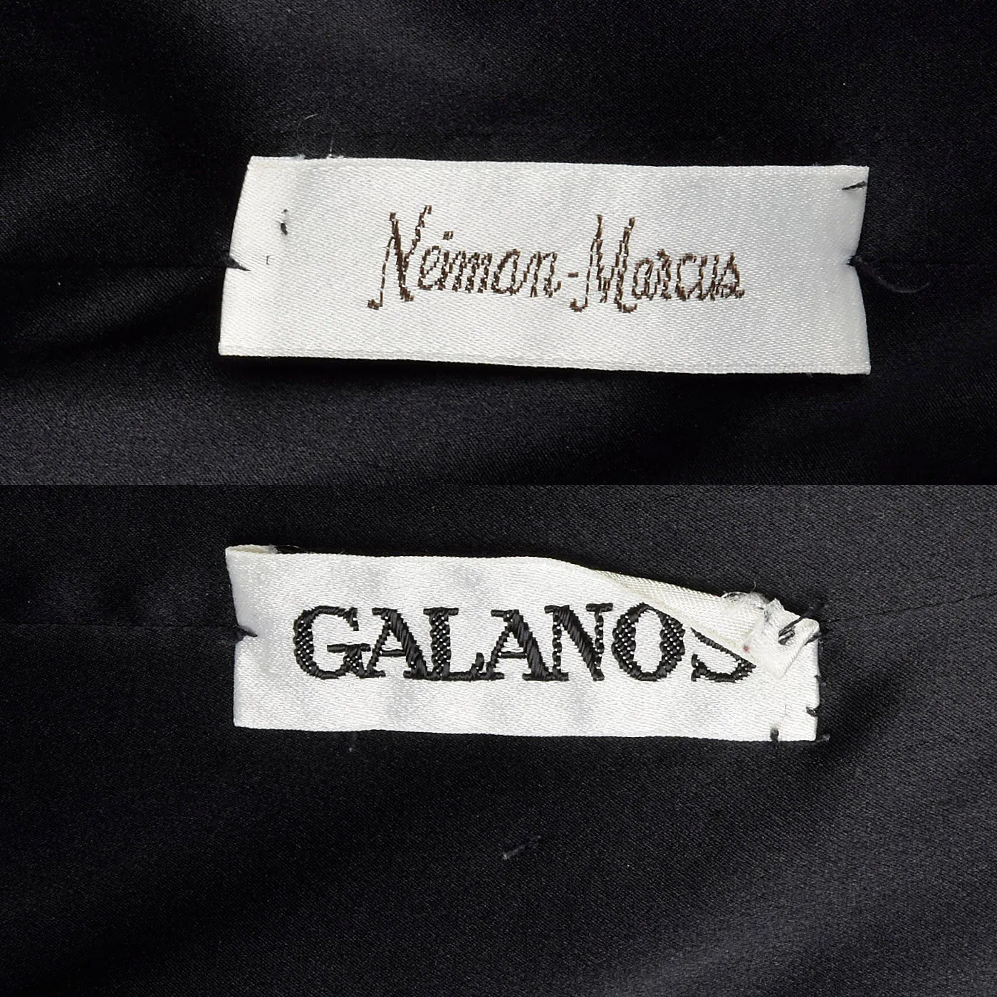 1980s Galanos Two Piece Black Dress with Great Layers