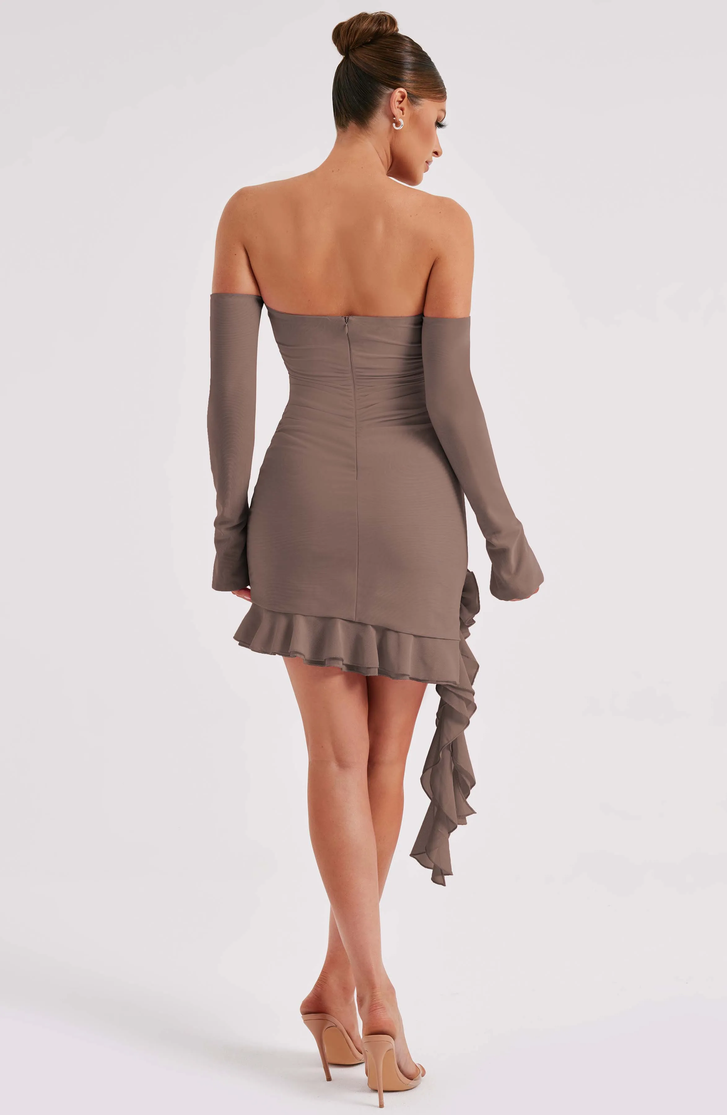 Alix Mini Dress - Chocolate