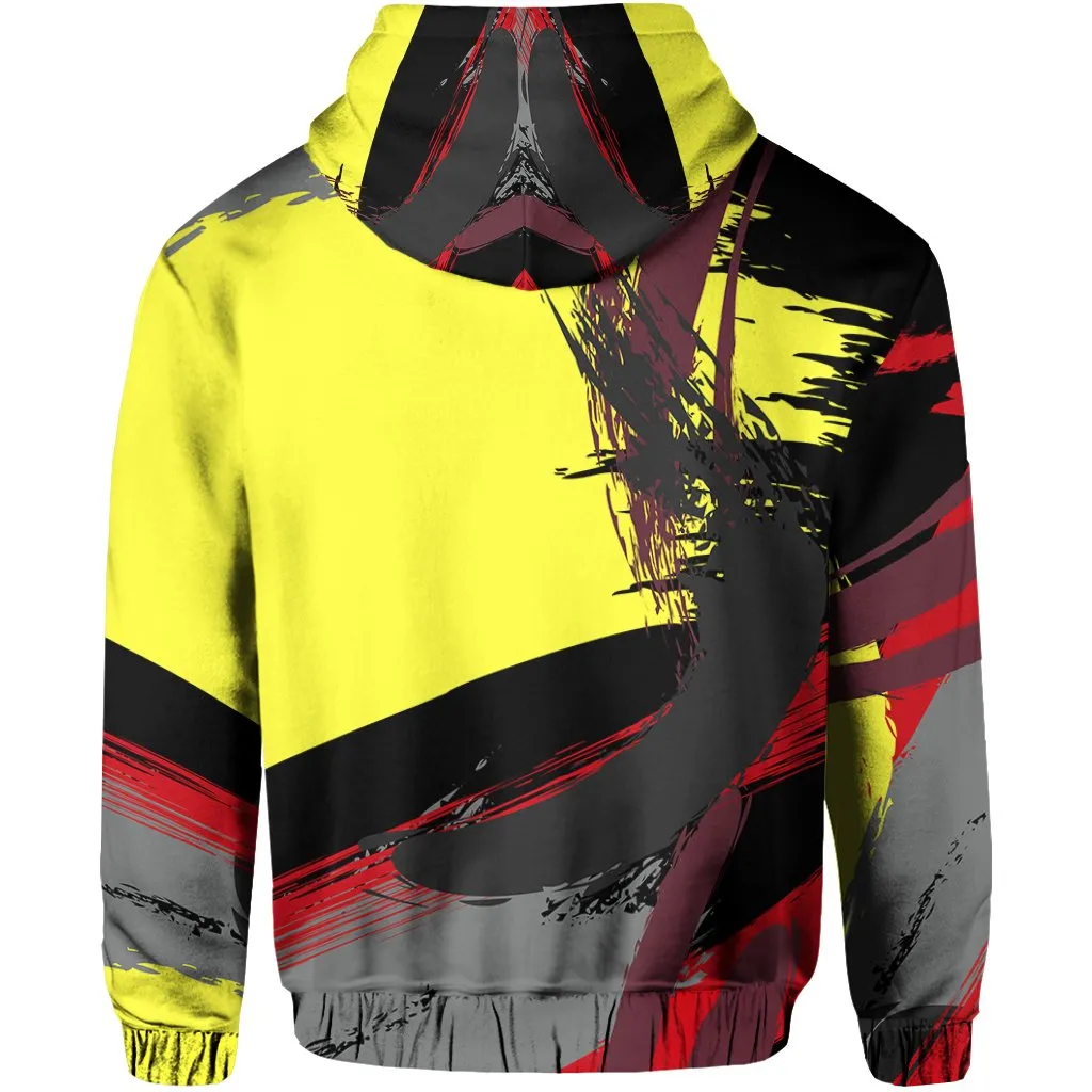 Australia Brush Athletic Style Aboriginal Colors Pullover Hoodie A0