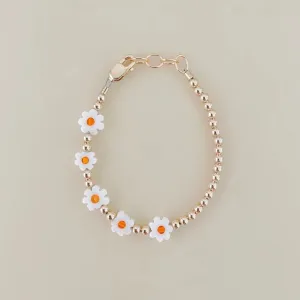 Baby Bracelet - Gold Daisy