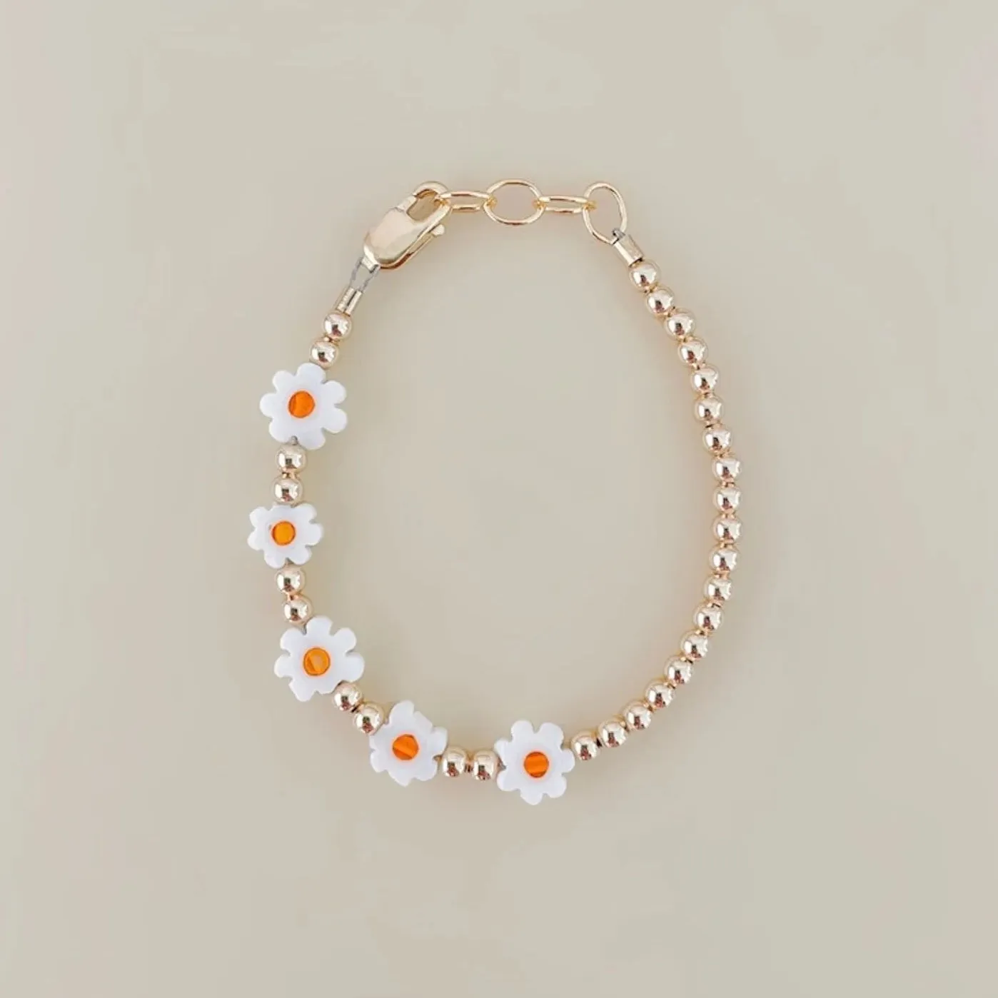 Baby Bracelet - Gold Daisy