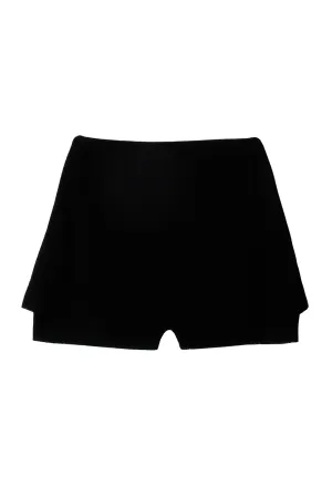 Black Foqui Skort