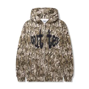 Butter Goods Frenzy Zip-Thru Hood - Tan Camo