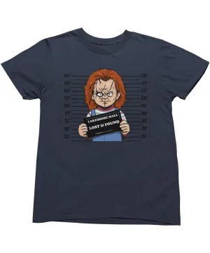 Chucky Mugshot Horror Film Tribute T-Shirt