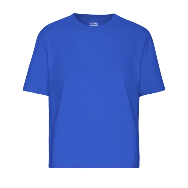 Colorful Standard W Organic Boxy Crop T-Shirt (sapphire blue)