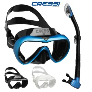 Cressi A1 Anti-Fog Dive Mask   Epsilon SPE Dry Snorkel Combo