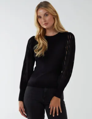 Cut Out Sleeve Jumper