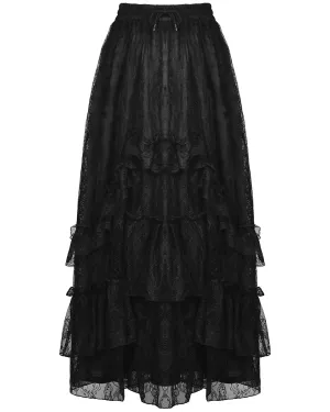 Dark In Love Tristessa Lace Bustle Skirt