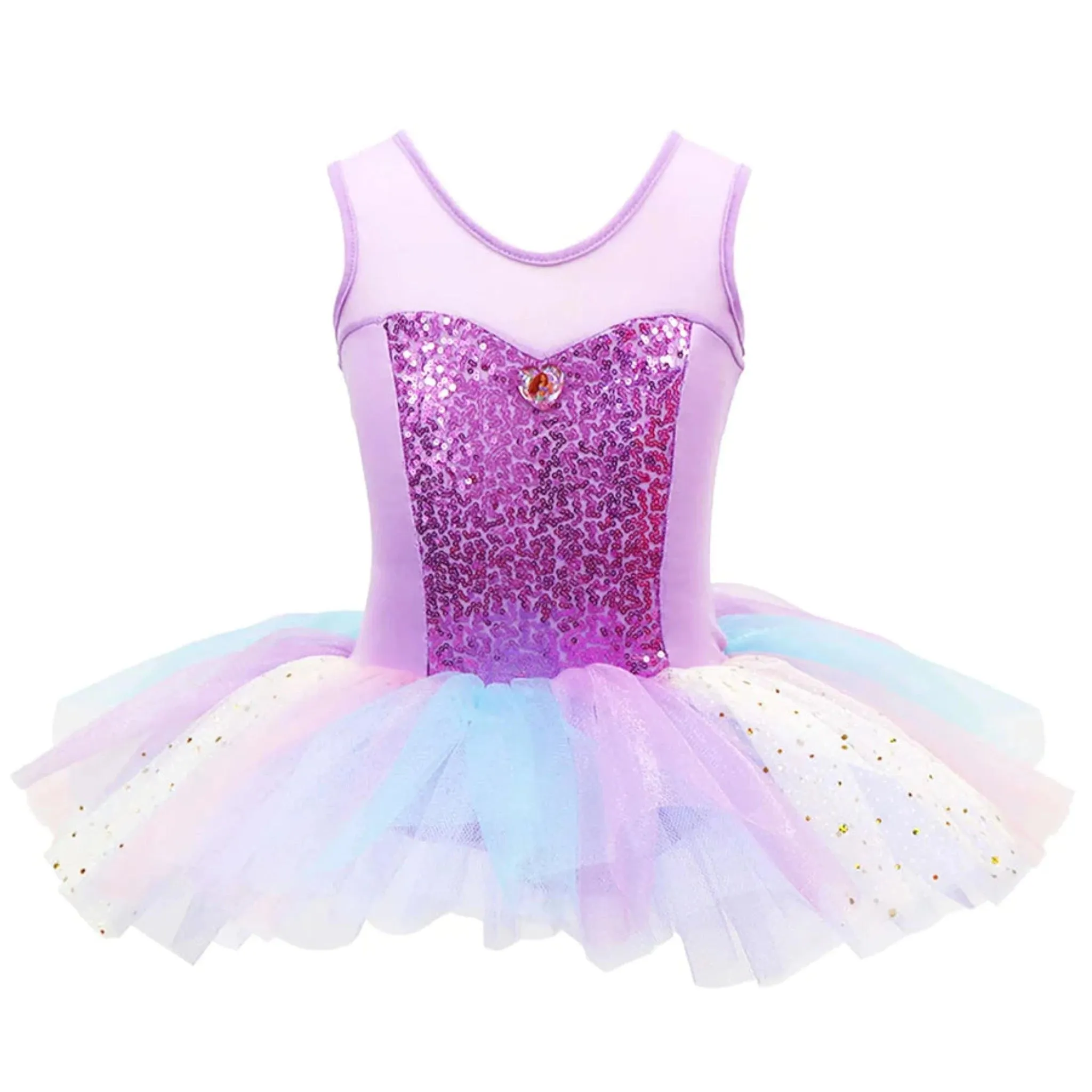 Disney The Little Mermaid Sparkle Tiered Tutu Dress