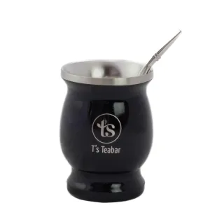 Double Layered Black Mate Cup & Straw