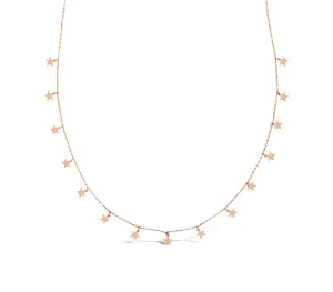 Duo Make A Wish Necklace (Rose Gold Plated)