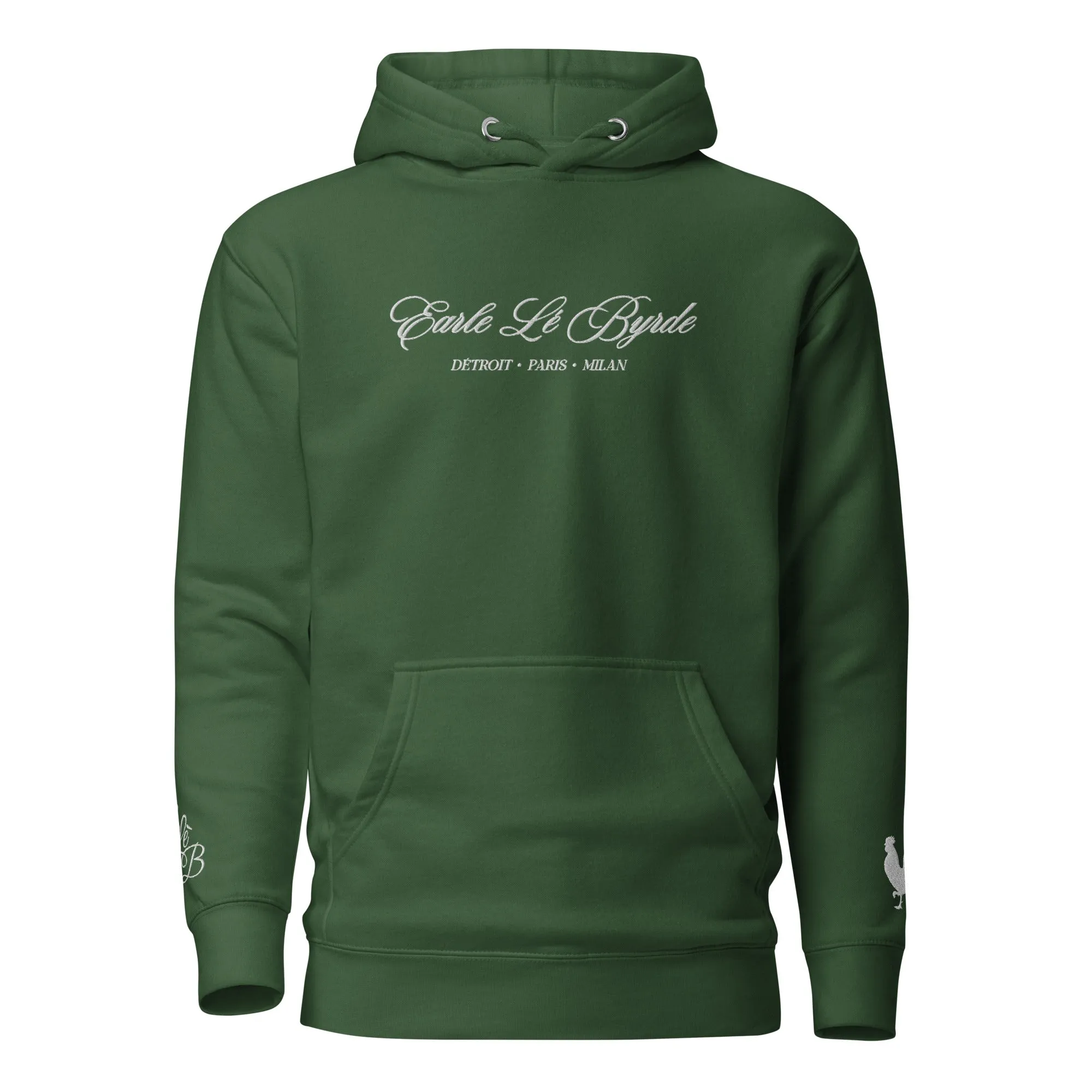 EARLE LE BYRDE "Signature Logo" Embroidered Pull-Over Hoodie