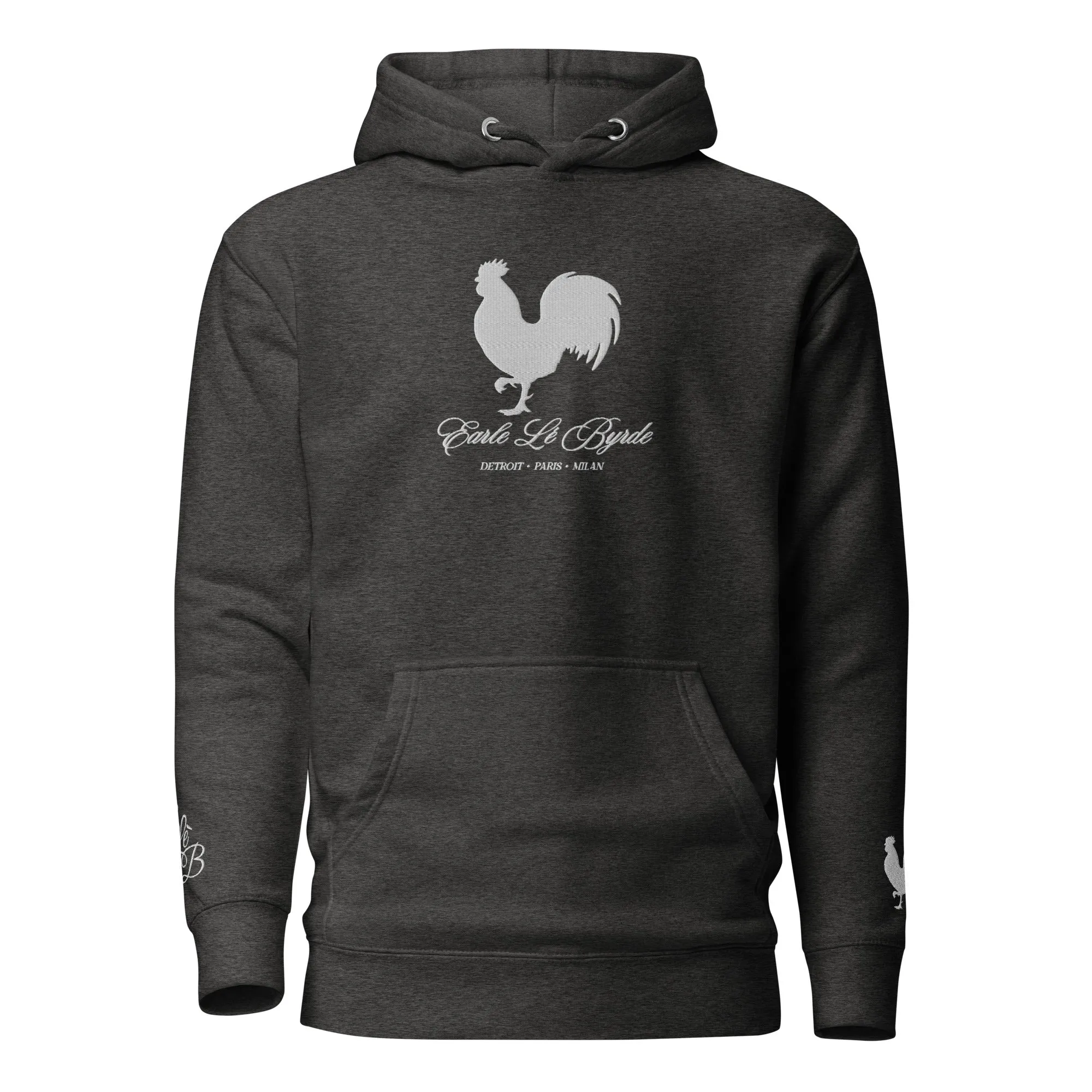 EARLE LE BYRDE "Signature Rooster" Embroidered Pull-Over Hoodie