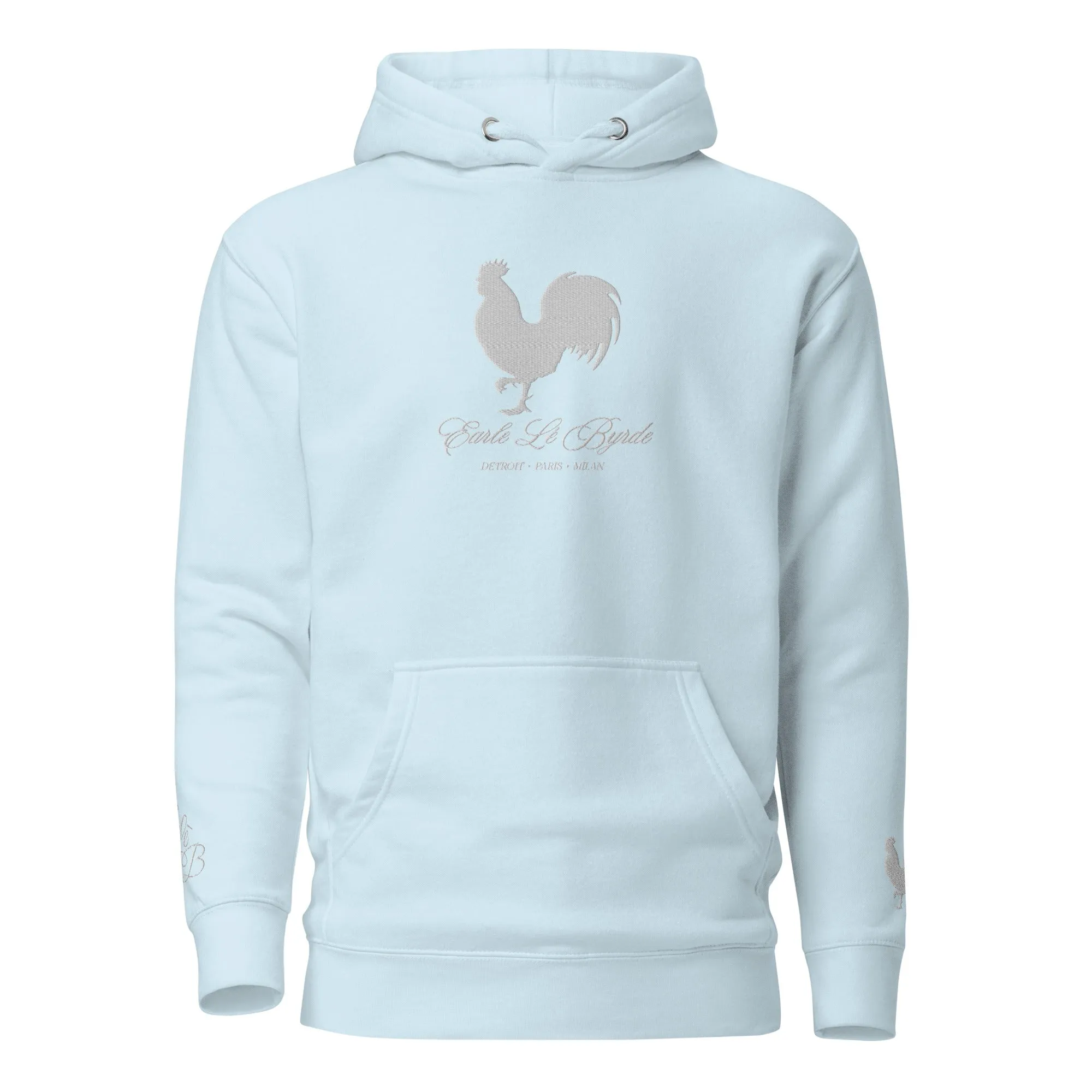 EARLE LE BYRDE "Signature Rooster" Embroidered Pull-Over Hoodie