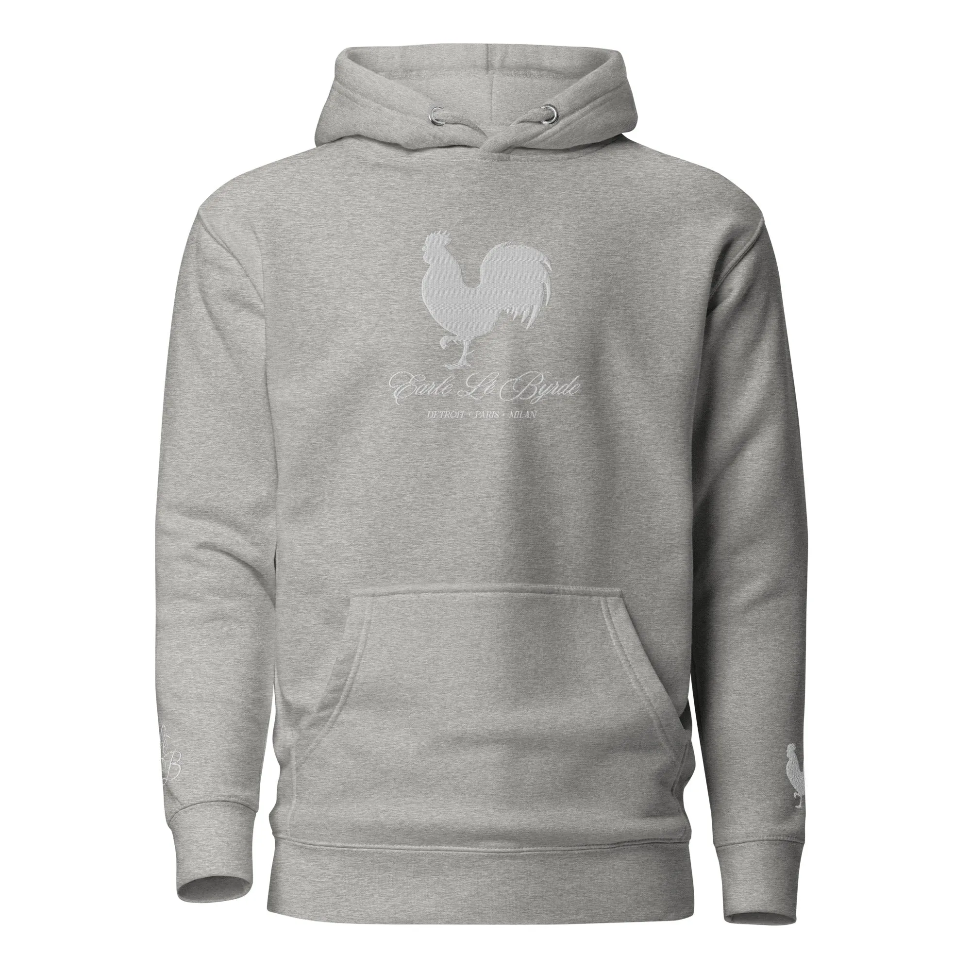 EARLE LE BYRDE "Signature Rooster" Embroidered Pull-Over Hoodie