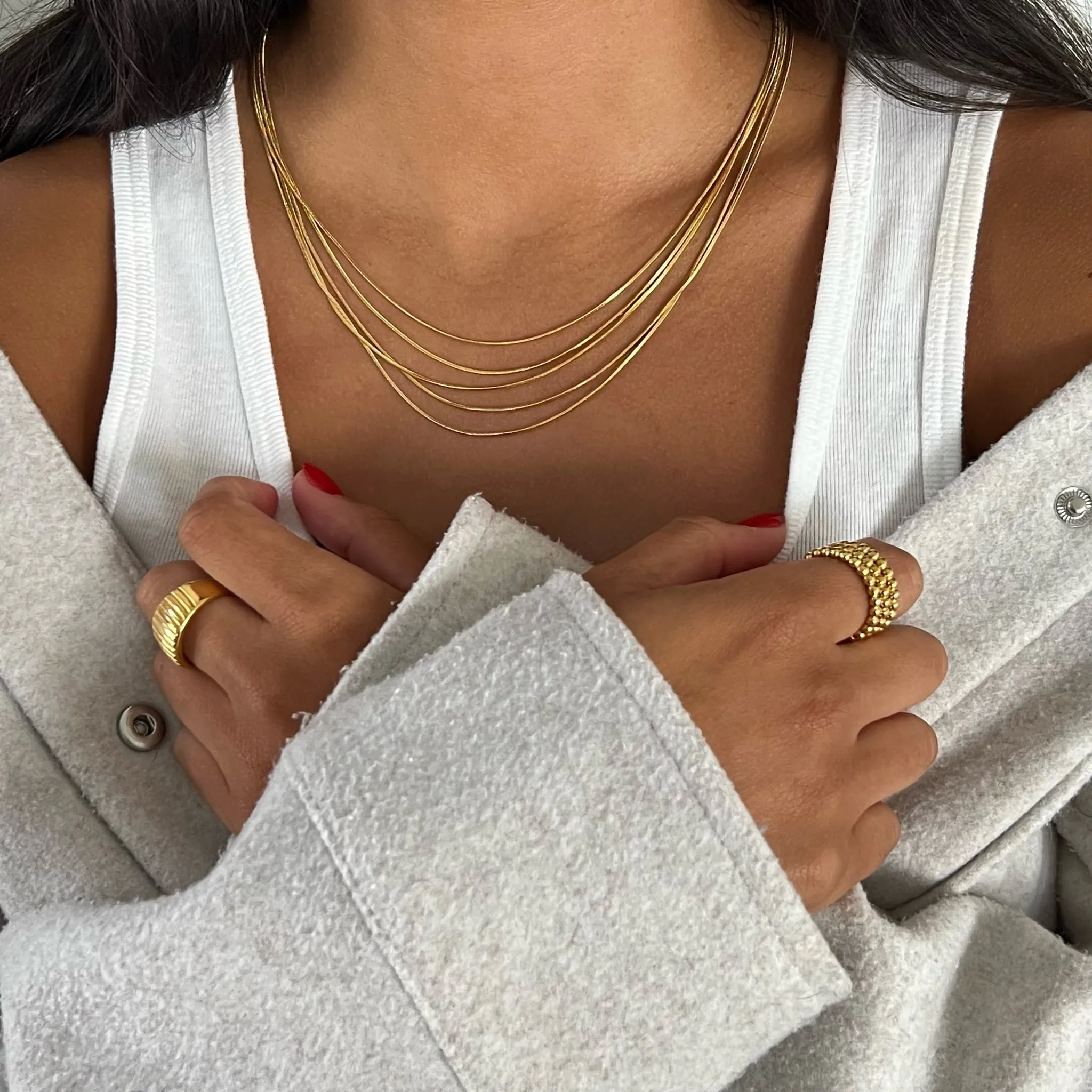 Ellie Vail - Justine Layered Chain Necklace