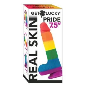 Get Lucky 7.5" Real Skin Series Pride- Rainbow