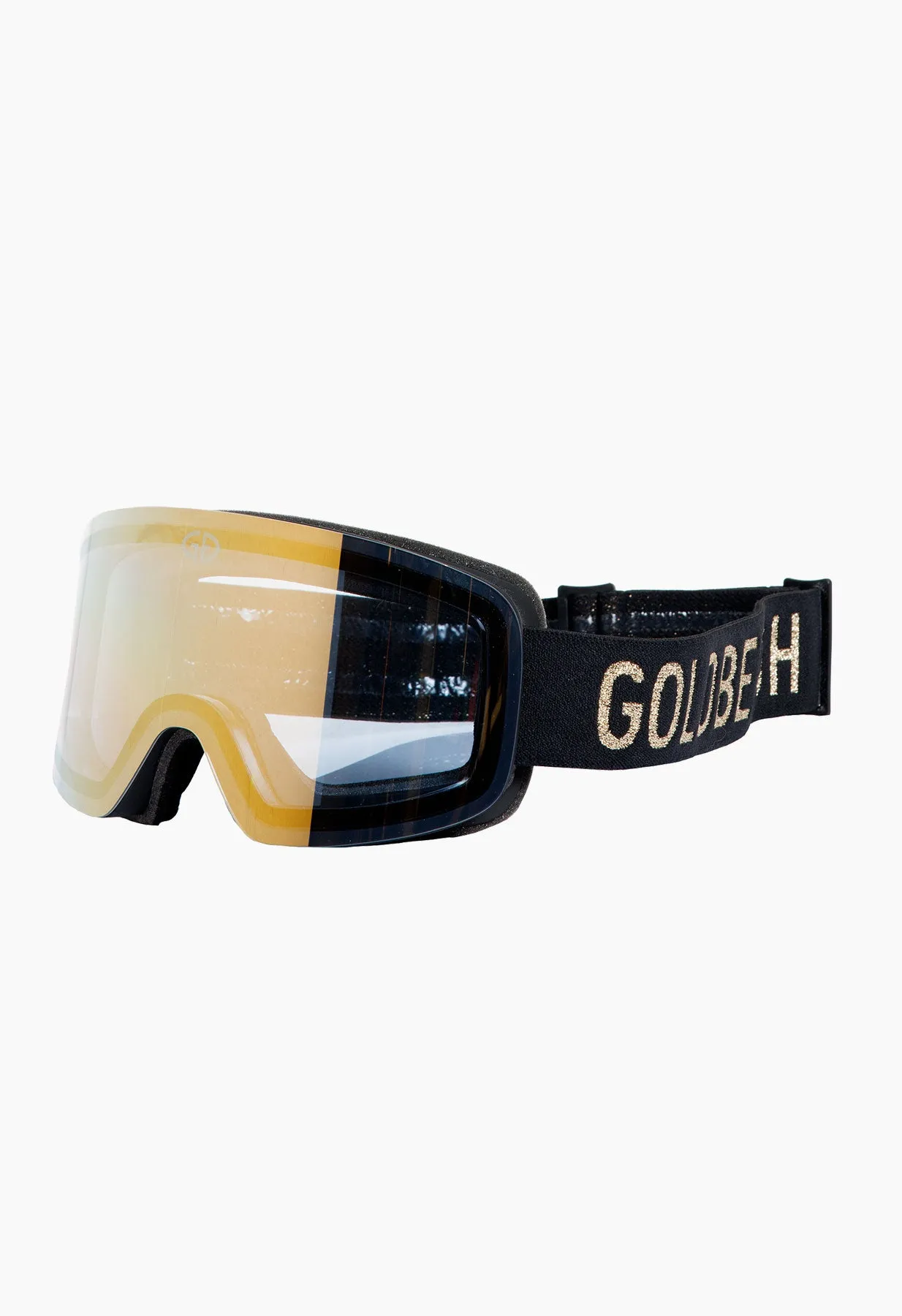 Goldbergh Exchange Ski Goggle in Black and Gold