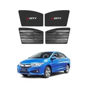 Honda City Double Layered Side Shades With Logo - Model 2021-2023