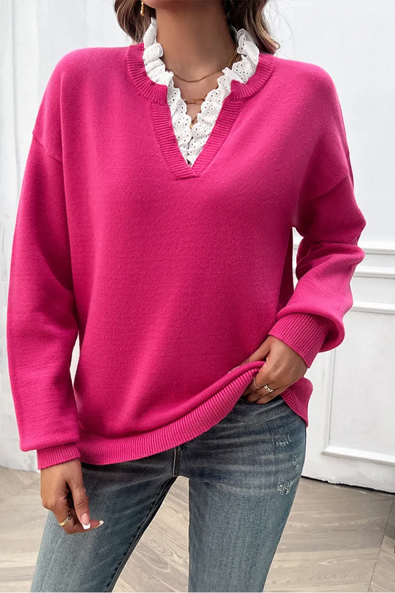 HWR1133 Sophisticated Layers Sweater