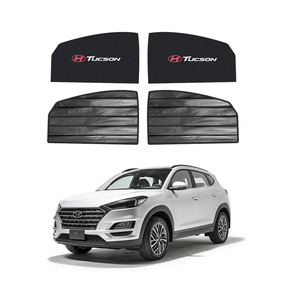 Hyundai Tucson Double Layered Side Shades With Logo