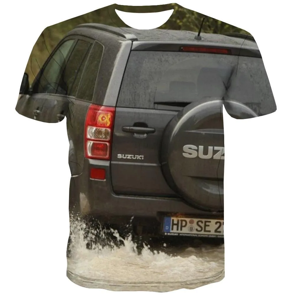 Jeep T-shirt Men Offroad Tshirt Printed car T shirts Funny Short Sleeve summer