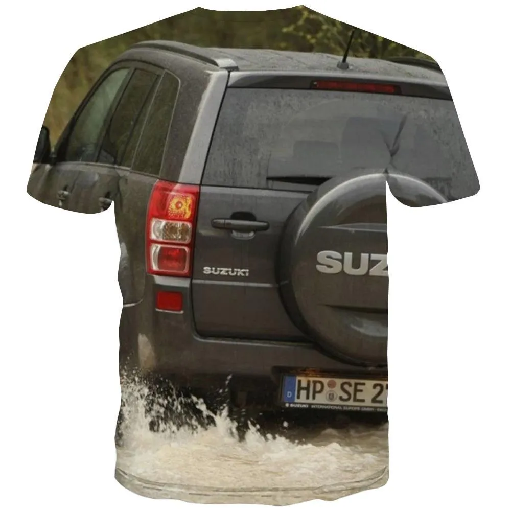 Jeep T-shirt Men Offroad Tshirt Printed car T shirts Funny Short Sleeve summer