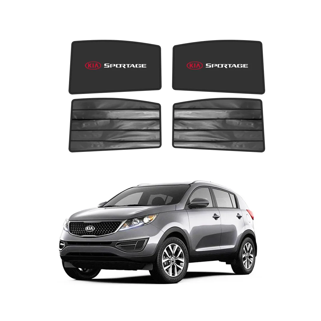 Kia Sportage Double Layered Side Shades With Logo