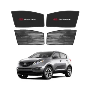 Kia Sportage Double Layered Side Shades With Logo