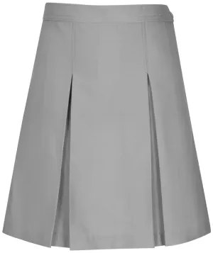 Kick Pleat Skirt - Charter School of Excellence - Gray