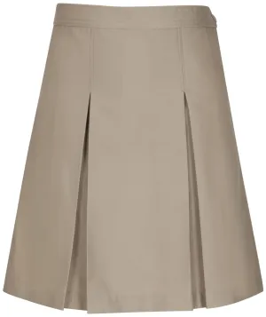 Kick Pleat Skirt - Inwood High - Khaki