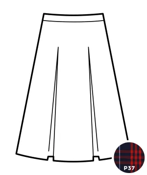 Kick Pleat Skirt - Plaid #37