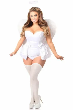 Lavish 4 PC Angelic Corset Costume