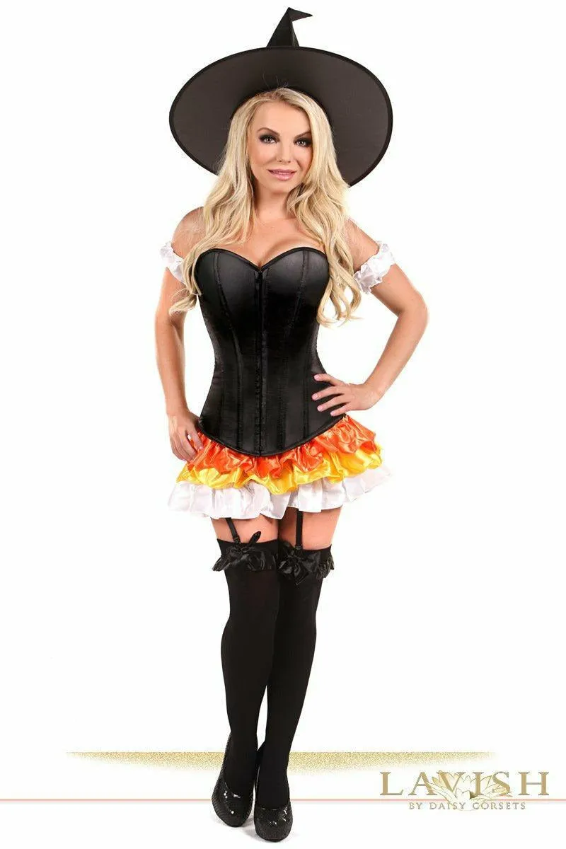 Lavish 4 PC Witch Corset Costume