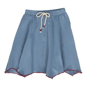 Lil Legs Asymmetrical Skirt-Blue