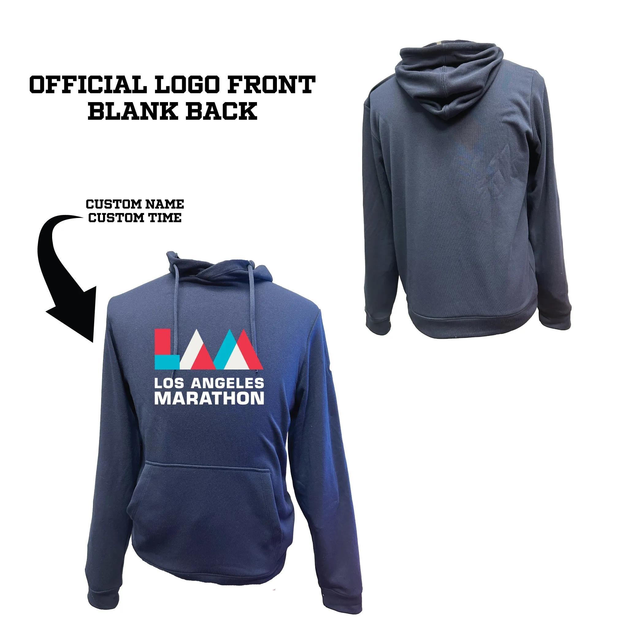 Los Angeles Marathon 2024 Official Finisher Unisex Navy French Terry Hoodie (2031A617)