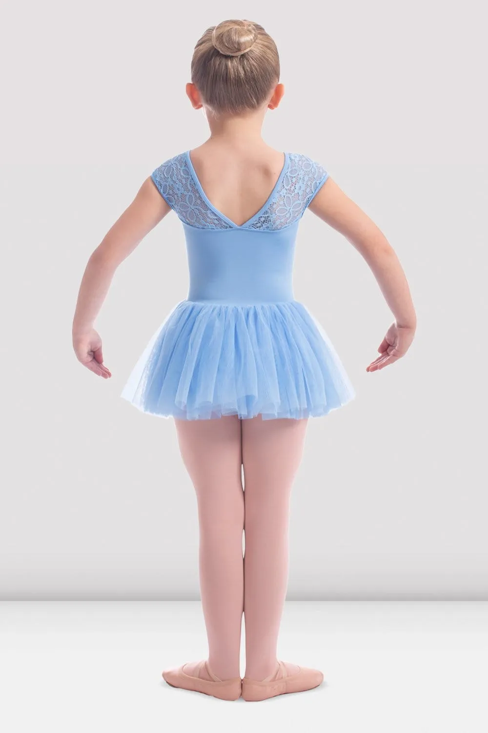 M1544C Lace Cap Sleeve Tutu Leotard