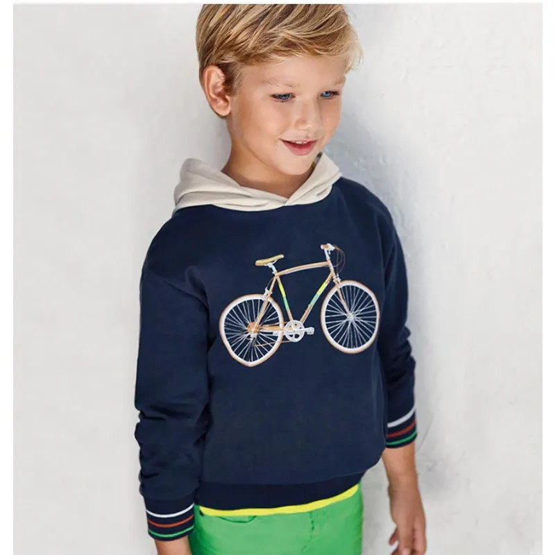 Mayoral Boys Navy Blue Bicycle Hoodie 6