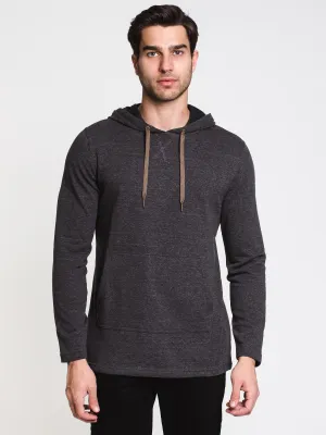 MENS MELANGE PULLOVER HOODIE - CLEARANCE