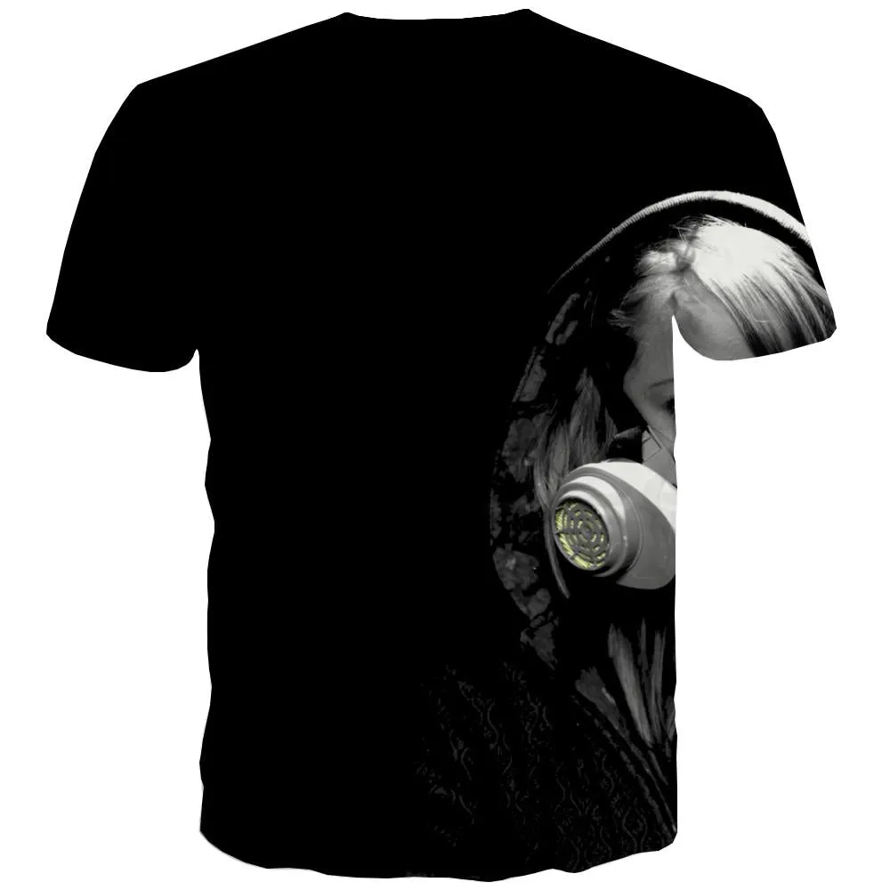 Music T-shirt Men Instrument Tshirt Printed Retro Shirt Print Electronic Tshirt Anime