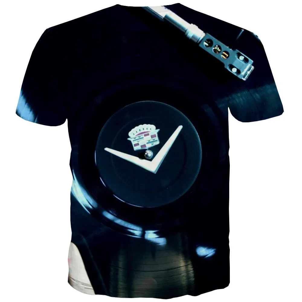 Music T shirts Men Instrument Shirt Print Retro Tshirts Casual Electronic Tshirts Cool