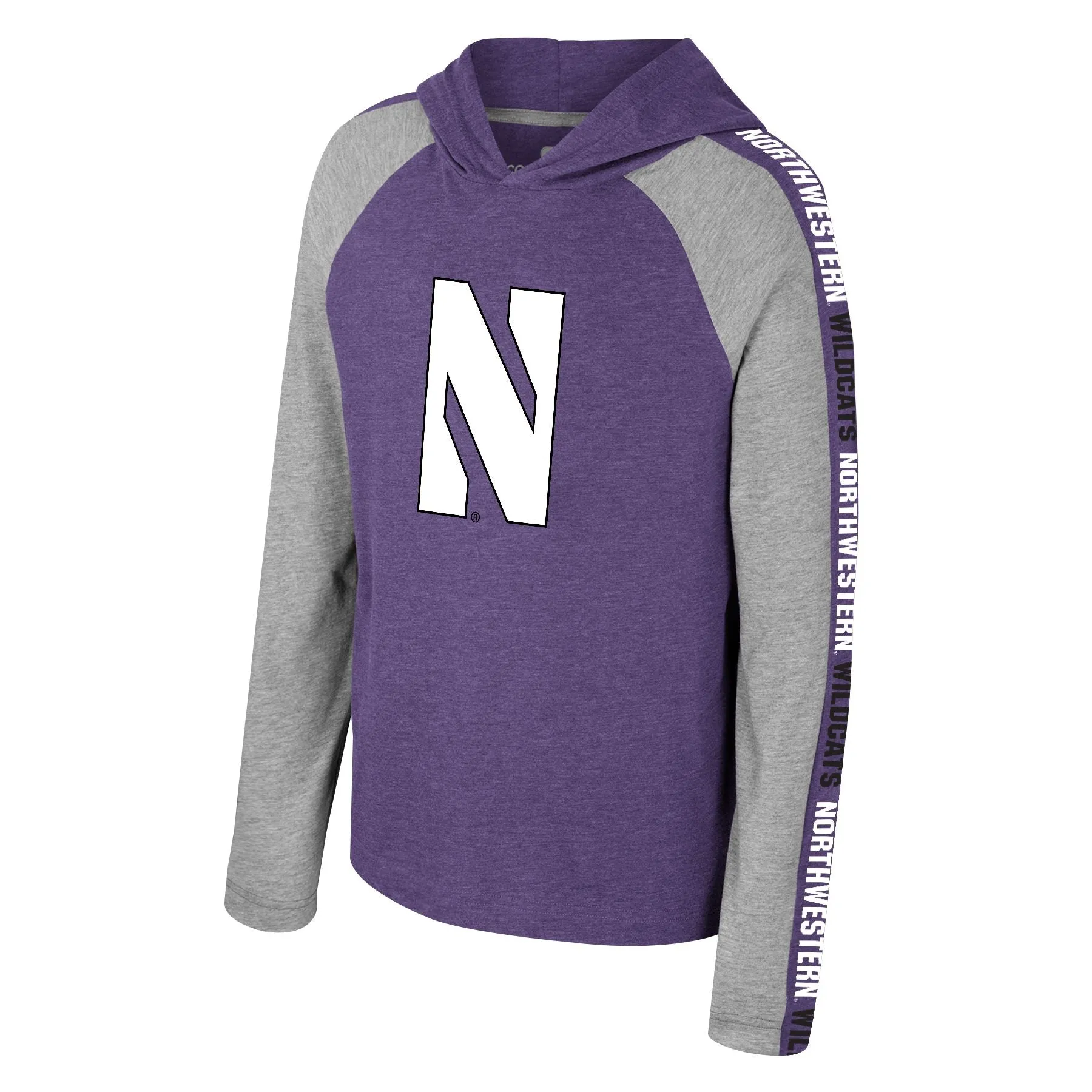 Northwestern Wildcats Youth Purple/Grey Hoodie