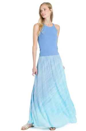 Pull-On Double Layered Maxi Skirt