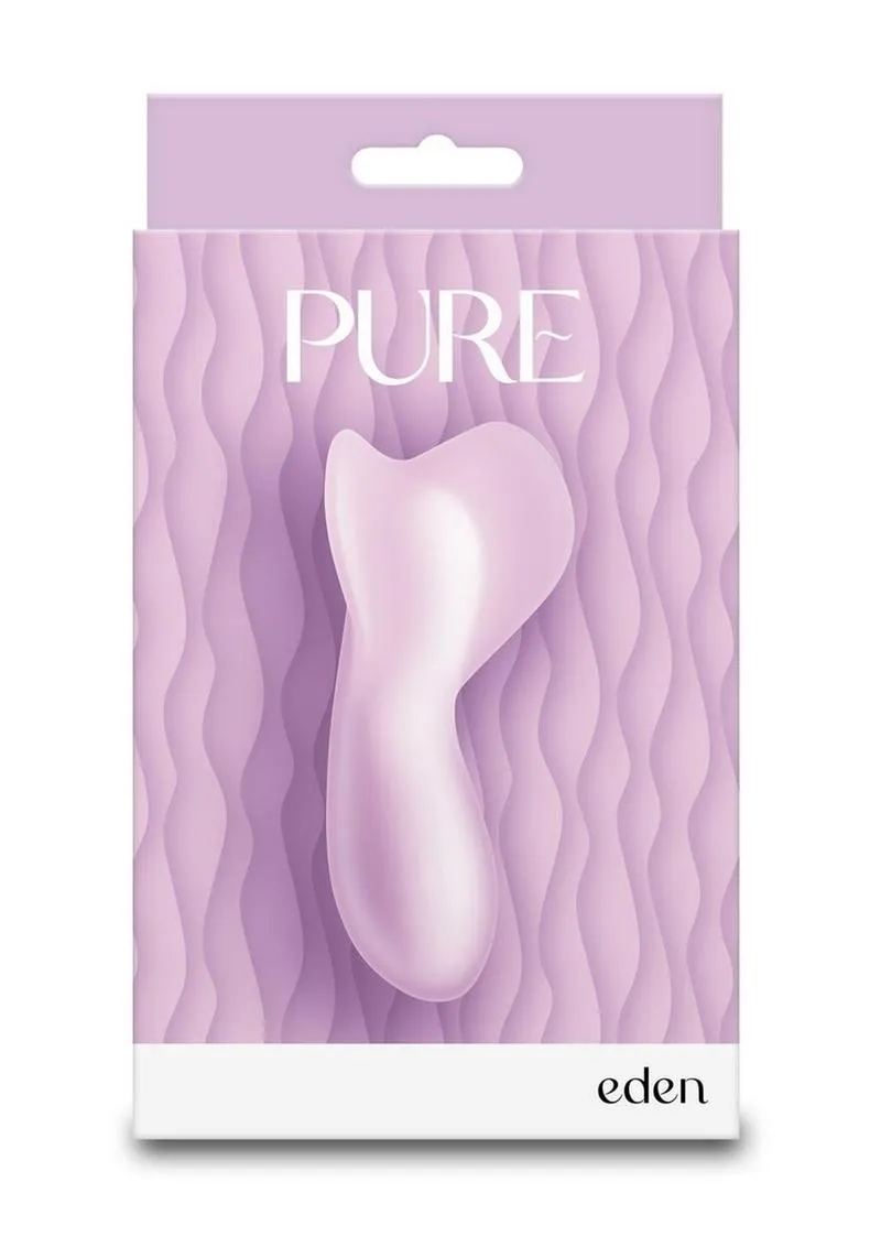 Pure Eden Rechargeable Silicone Vibrator - Purple