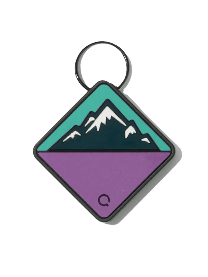 QALO TraQ Bloom Mountain Silicone Dog ID Tag