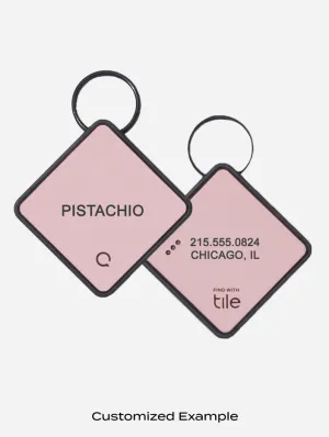 QALO TraQ Pastel Pink Silicone Dog ID Tag