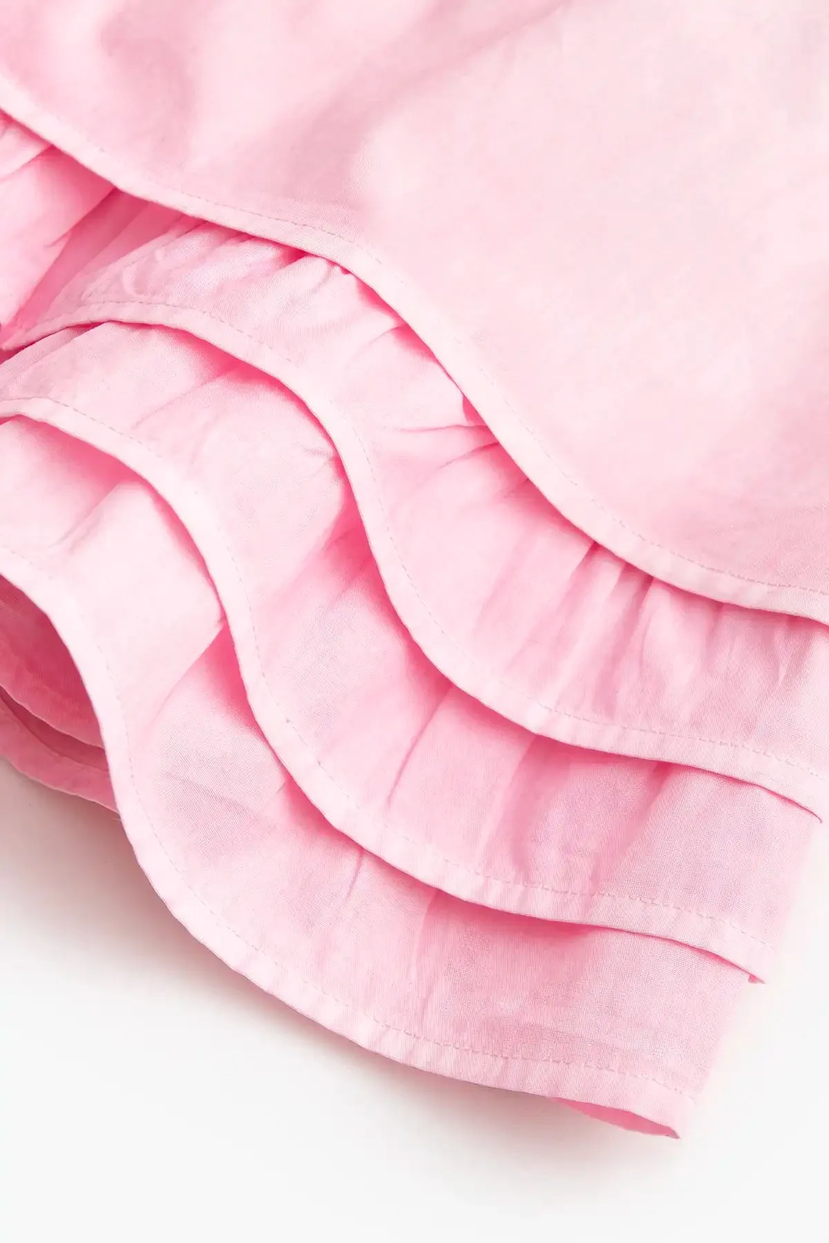 SALE - Smocked Ruffle Dress_Pink   White Ombre