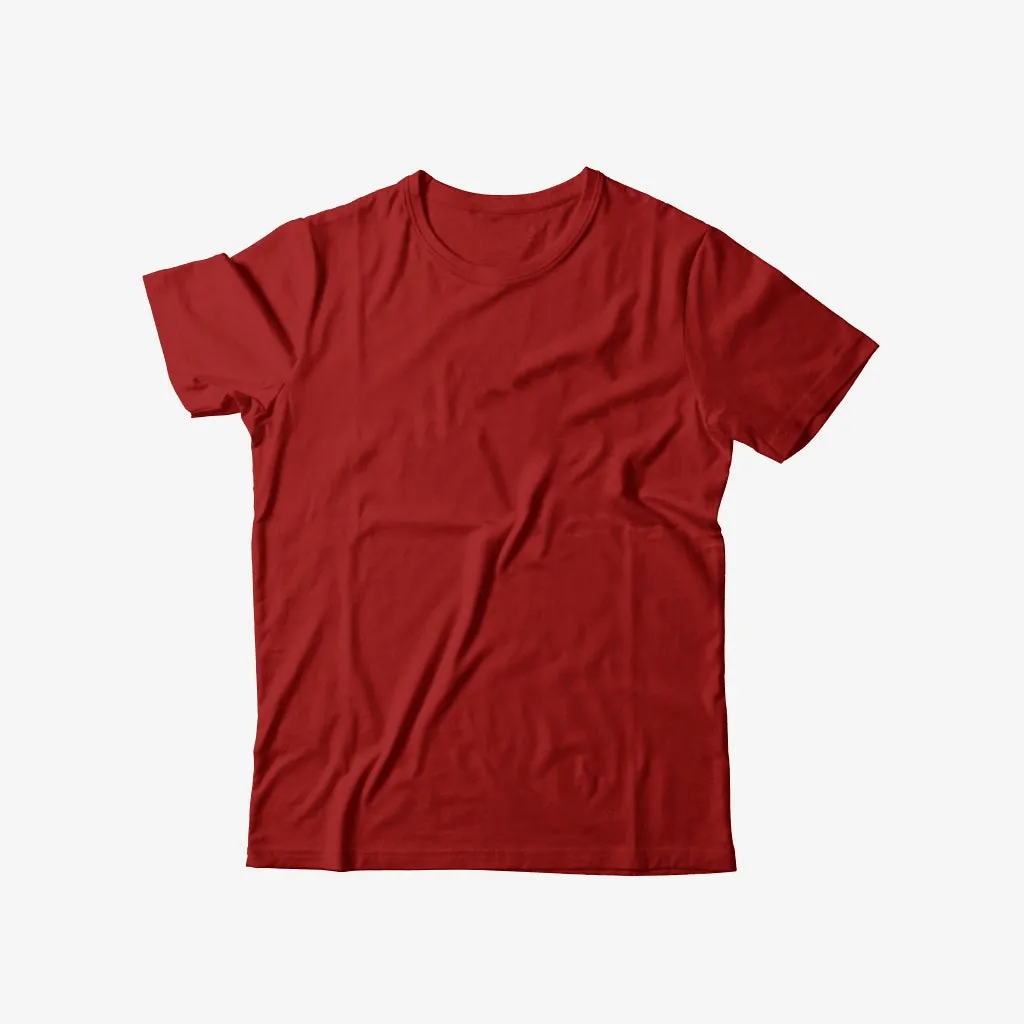 SHORT SLEEVE T SHIRT - Maroon