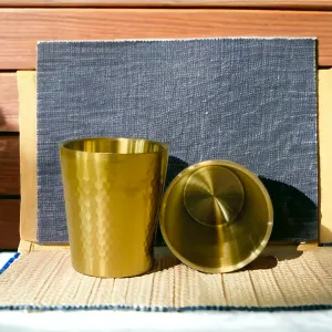 Stainless Steel Golden Cup (300 ML)