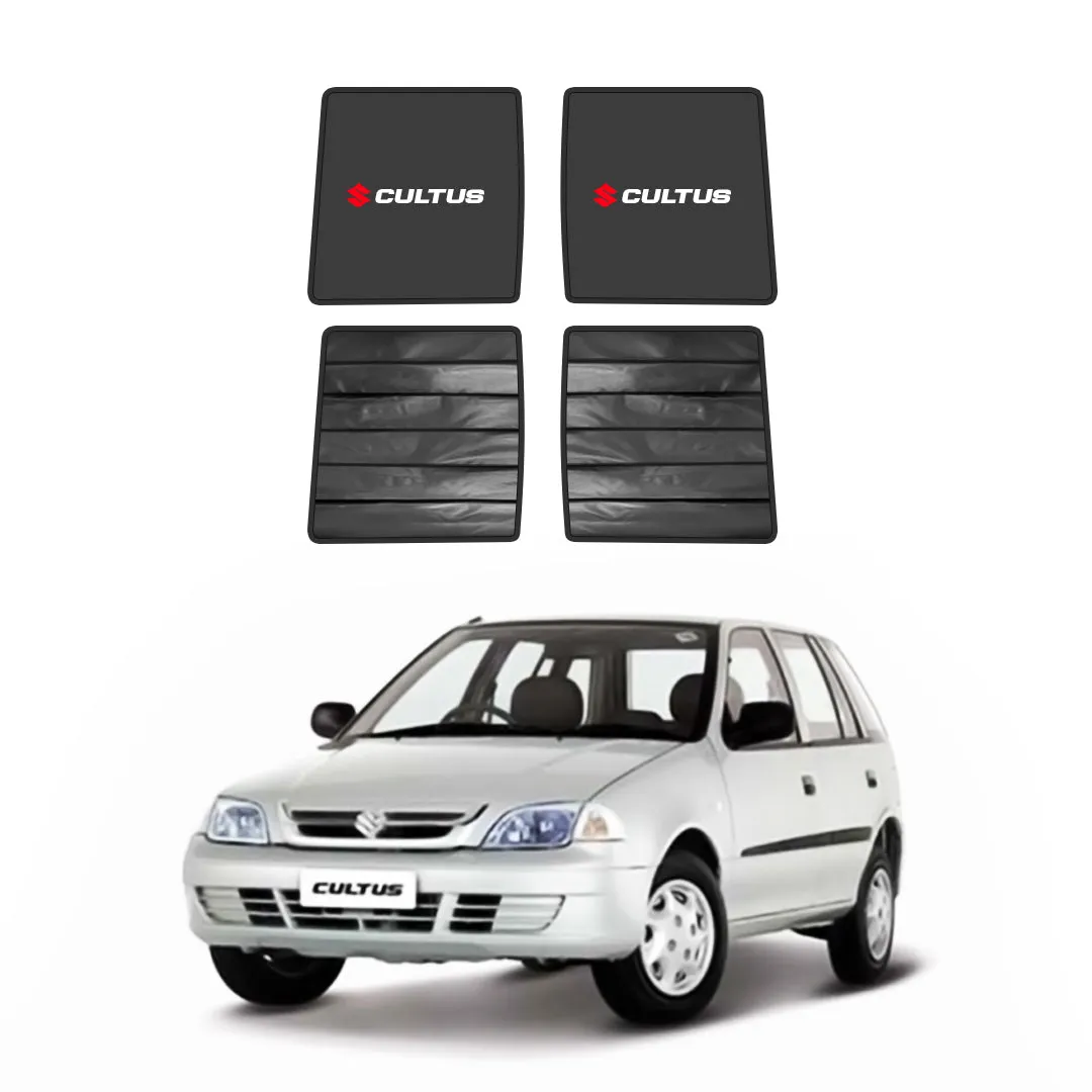 Suzuki Cultus Double Layered Side Shades With Logo - Model 2003-2017